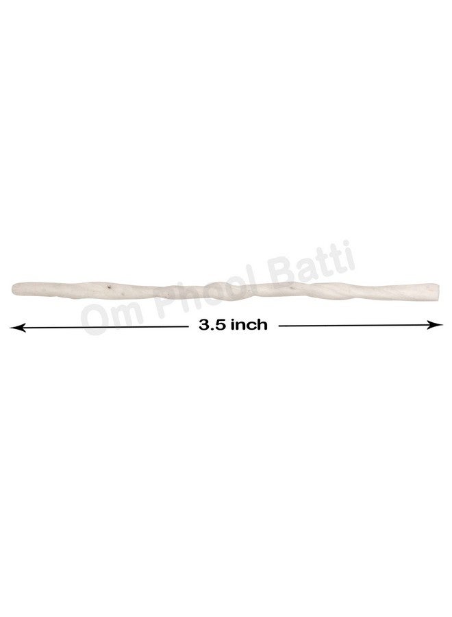 Om Phool Batti Long Cotton Wicks for Diya, Lambi Batti for Puja, (Pack of 1, White) (2100) - Image 5