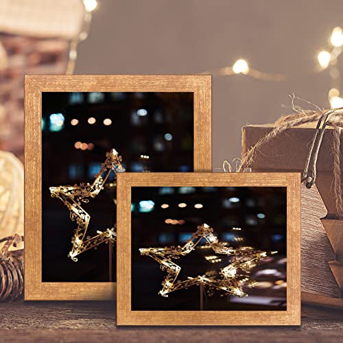 CORE ART 4x6 Picture Frame Gold Photo Frames Set of 2, 4 by 6 Colorful Frame with HD Plexiglass, Wall or Tabletop Display - Image 3