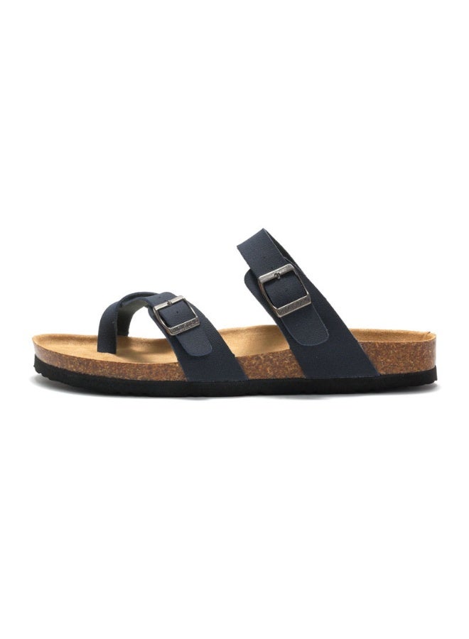 NIBEMINENT Summer Women's Shoes Fashion cork Slippers Trendy couple beach shoes Casual comfortable flat slippers  - Image 1