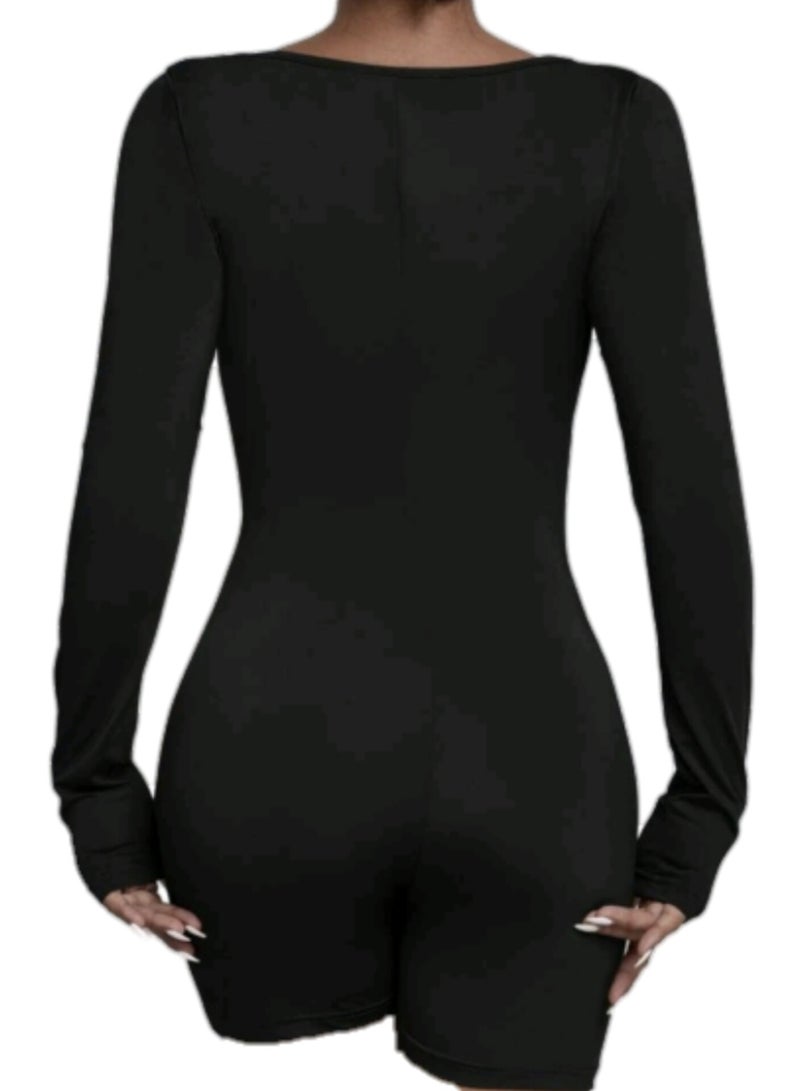 Jumpsuit with a Full Arm Design - Image 3