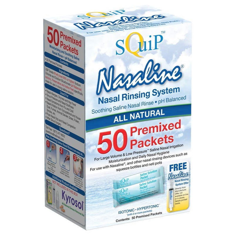 Nasaline Squip Nasaline Salt 50 Pre-mixed saline packets - Image 2