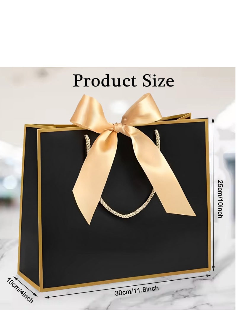 Reusable Paper Gift Bags Set, 1 Greeting Cards, 5 Tissues Paper, for Birthdays, Weddings, Valentine's Day, Party, Mother's Day - Image 3