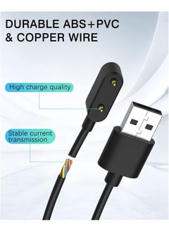 KENSUO Charging Cable for Huawei Band 9/8/7/6,Honor Band 9/8/7/6,Huawei Watch Fit 3/Fit 2/Fit,Honor Watch ES, Huawei 4X/5X Smartwatch Magnetic USB Charging Cable Black  - Image 3