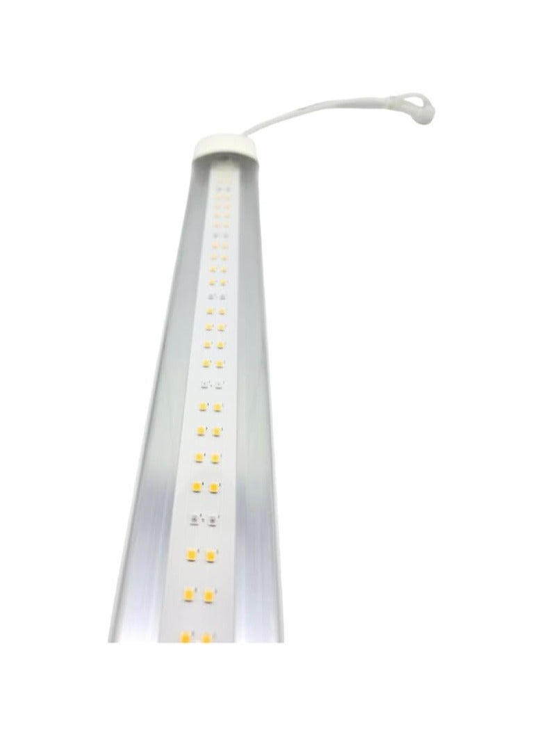 ماركة غير محددة شريط إضاءة LED للنباتات بطول 110 سم، سائق مدمج 60 واط، طيف كامل لأشعة الشمس (أبيض 3500K + أحمر + أحمر بعيد)، مقاوم للماء IP65، خالي من الوميض، اتصال مزدوج الجوانب، هيكل أبيض – للنباتات الداخلية والدفيئات الزراعية  - Image 5