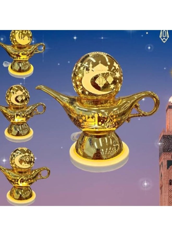 ACLIX Chiraag LED Rotating Lamp Light with Handshape for Home Decoration (Golden)  - Image 2