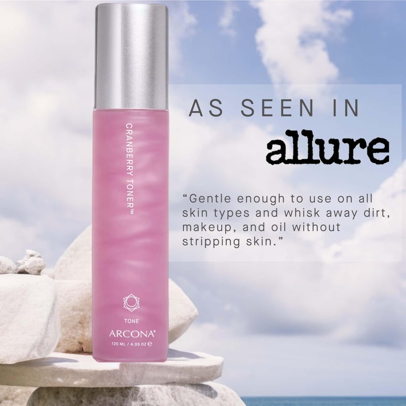 Arcona Cranberry Extract and Rice Toner - Hydrating Milky Brightening Tonic for Glowing Skin. 4.05 fl oz., Made in The USA - Image 5