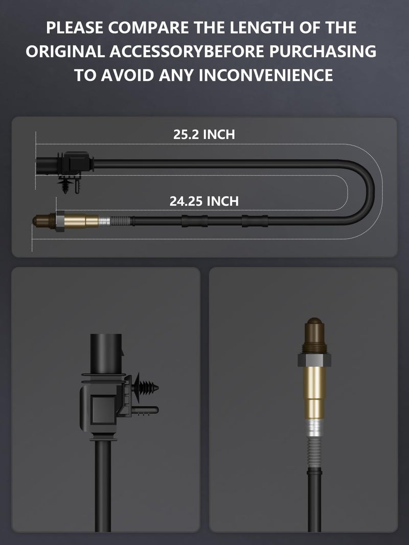 Marsflex حساس الأكسجين Marsflex O2 234-5107 مناسب لسيارات فورد F150 إكسبيديشن ترانزيت 150/250/350، كيا سول، أودي A3 TT، فولكس فاجن VW CC إيوس جيتا باسات GTI، هيونداي بورش لينكولن استبدال 250-25035 - Image 2