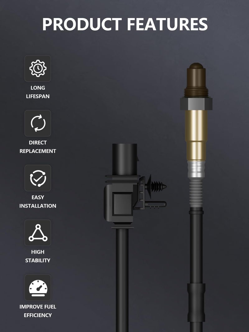 Marsflex حساس الأكسجين Marsflex O2 234-5107 مناسب لسيارات فورد F150 إكسبيديشن ترانزيت 150/250/350، كيا سول، أودي A3 TT، فولكس فاجن VW CC إيوس جيتا باسات GTI، هيونداي بورش لينكولن استبدال 250-25035 - Image 3