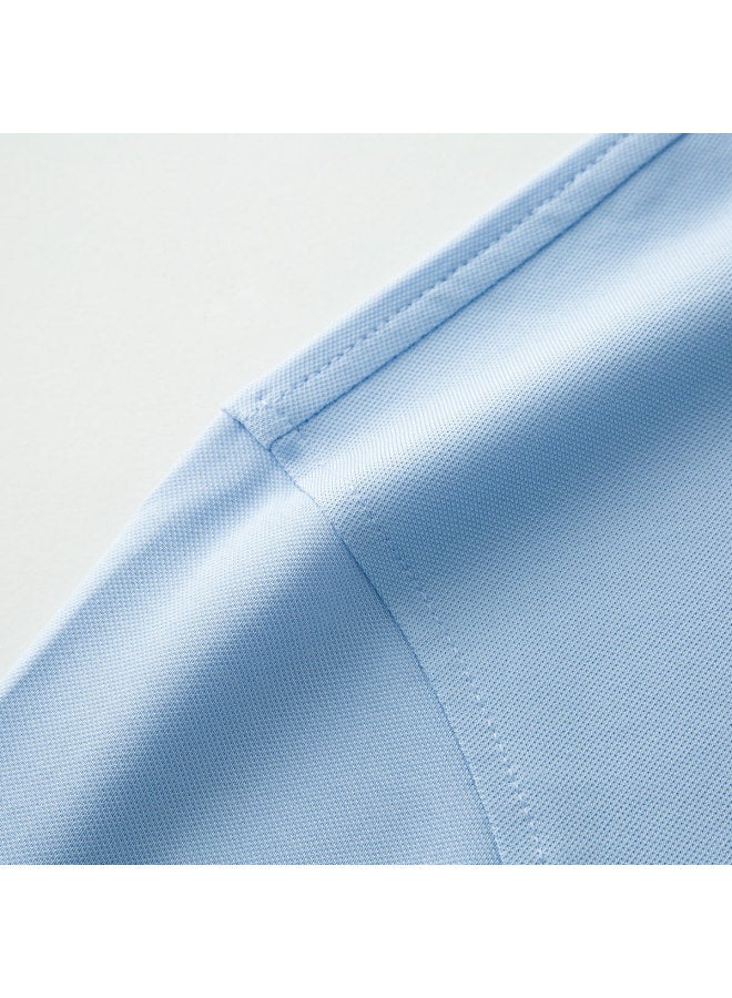 Fomoce men's Summer Business Casual Soft & Comfortable Cotton Short-sleeve Polo Shirt - Lightweight Office Wear - Image 4