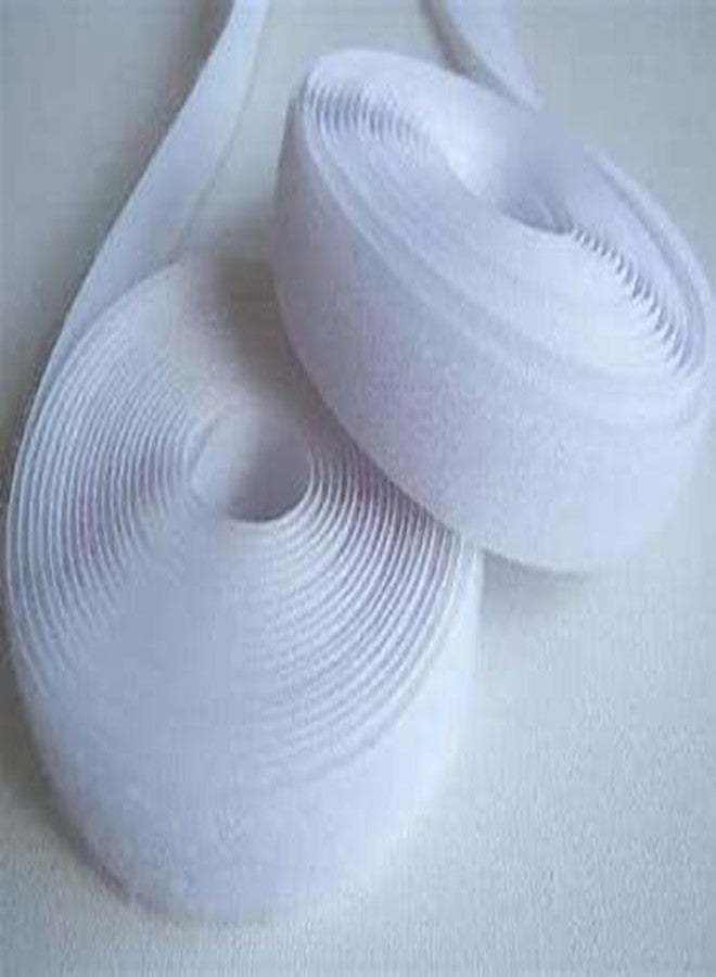 Gemsy Premium Hook and Loop Non Adhesive Tape | 25mm Width | Velcro | 5m Hook + 5m Loop | Household, School, Office | Ideal for Fabric, Curtains, Sofa Covers, and More | Heavy Duty (White) - Image 3