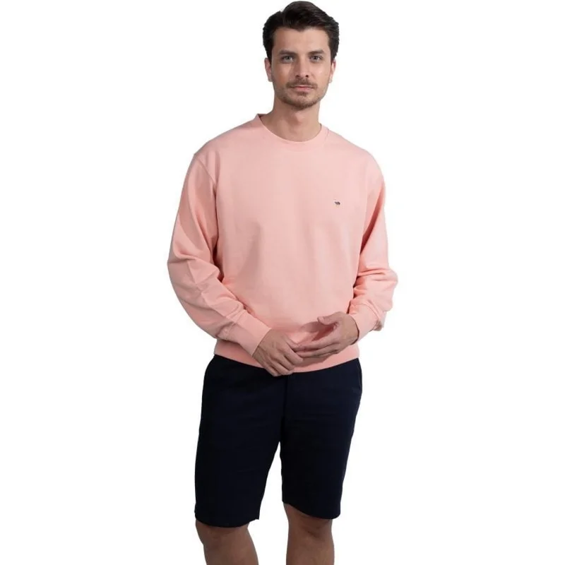 Others - invalid brand Mercerised Diagonal Interlock 
 Crew Neck Sweatshirt