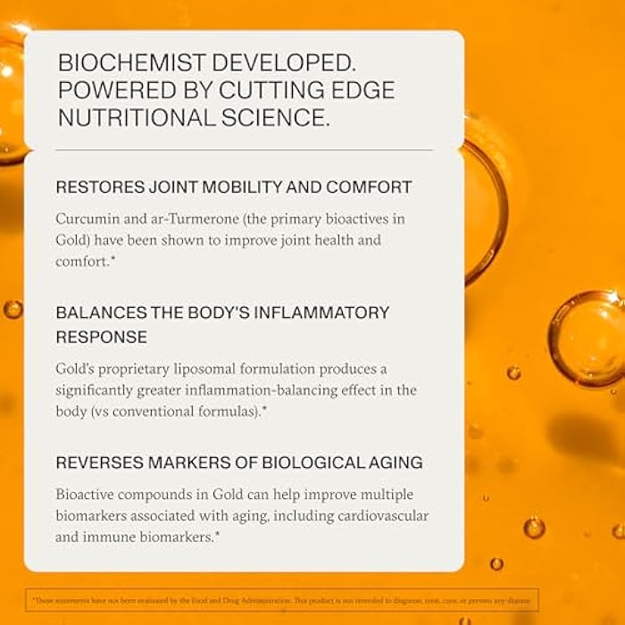 Synchro Gold Medical-Grade Liposomal Turmeric | 60ct Capsules | Whole-Plant Extract, Nano-Encapsulation Delivery | Curcumin Black Pepper Piperine Supplement - Image 3