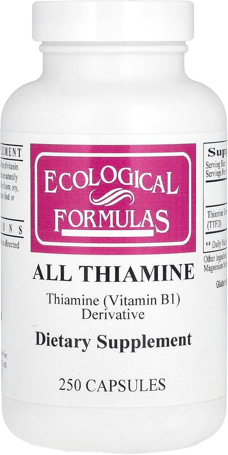 Ecological Formulas Allithiamine Vitamin B1 Capsule 50 mg 250 Count