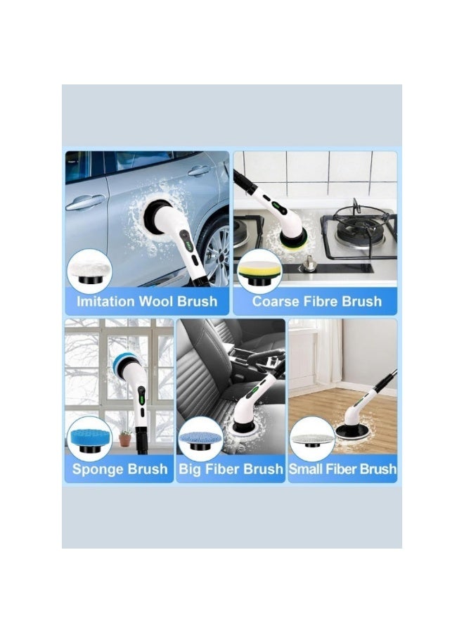 ACLIX High-Rate Battery Cordless Spin Scrubber 9 Replaceable Heads & Fast Type C Charging for Deep Cleaning - Image 4