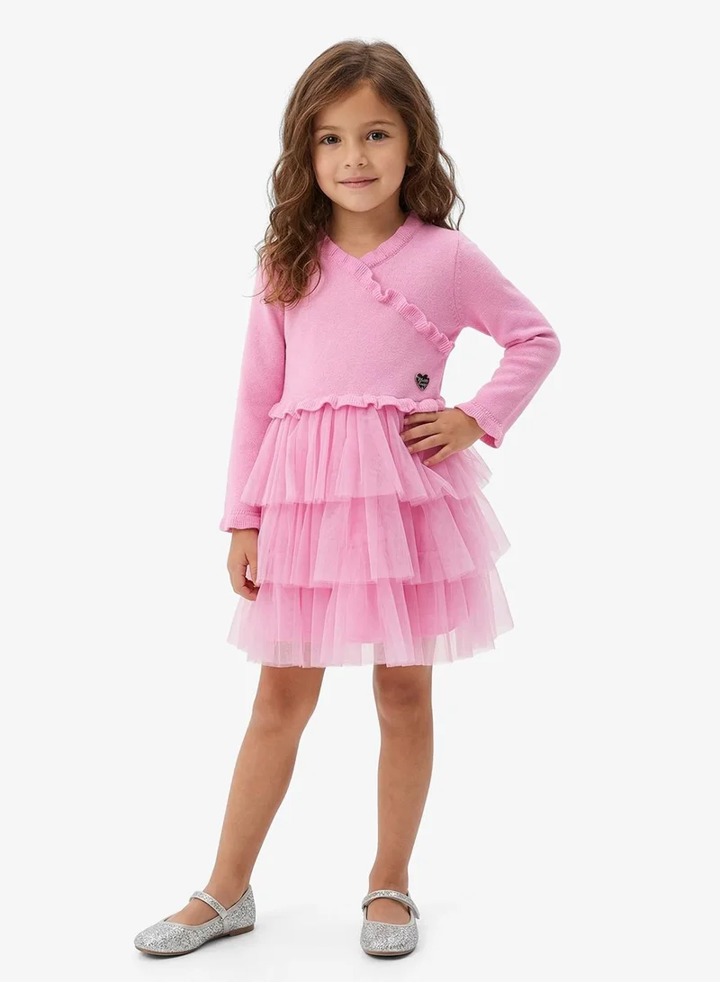 GUESS Infant Short Sleeve Mini Dress And Panties And Socks