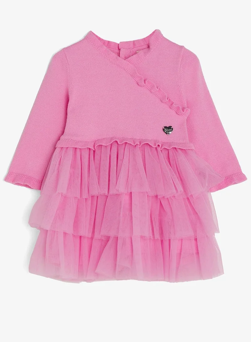 GUESS Infant Short Sleeve Mini Dress And Panties And Socks