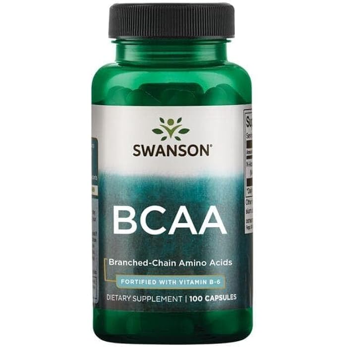 Swanson BCAA BRANCHED Chain Amino 100 CAPS - Image 4