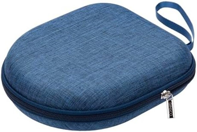 Ginsco Universal Headphone Case Compatible with JBL Tune 510BT 720BT, Sony WH-CH 720N/WH-CH520, Soundcore Q20i/Q30 BERIBES KVIDIO TOZO etc, 1680D Oxford Travel Carrying Hard Shell Case Black - Image 1