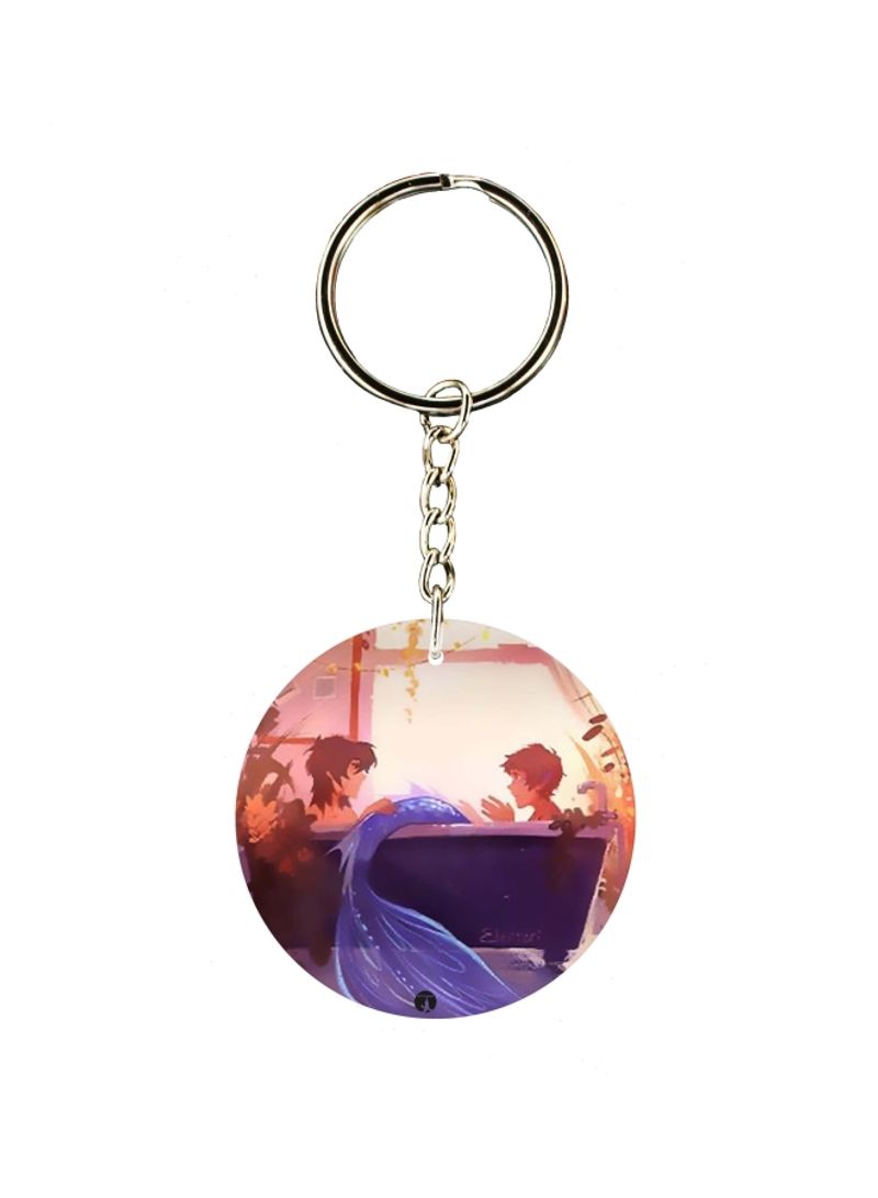 Printed Single Sided Keychain