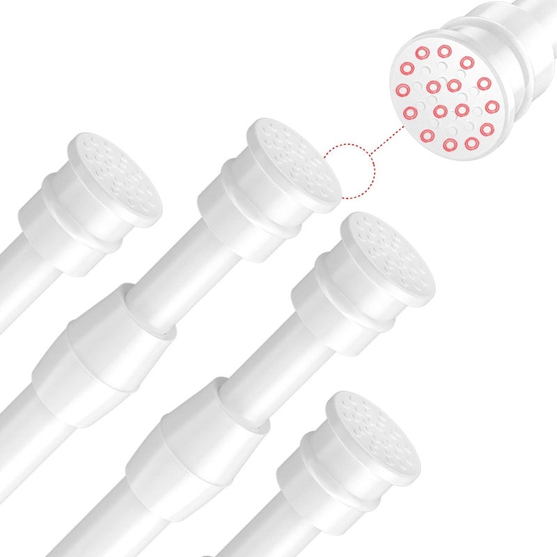 AIZESI Spring Tension Curtain Rods Short Tension Rod (White,28" to 38"-4Pcs) - Image 1