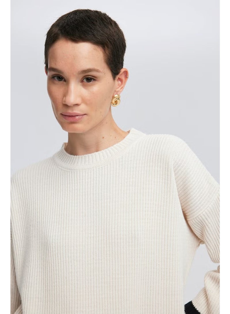 Touche Striped Detailed Knit Tunic - Image 5