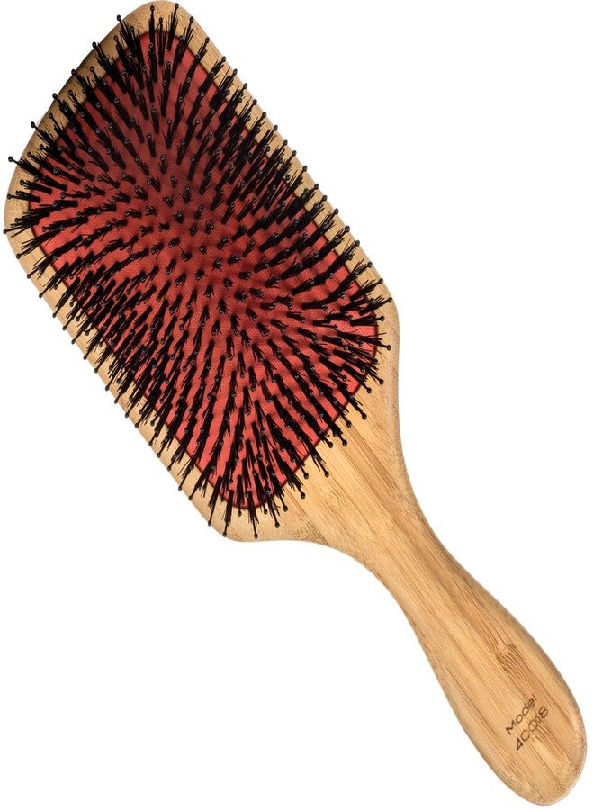 Sam Villa Artist Series Polishing Wooden Paddle Brush For Hair Styling - Image 1