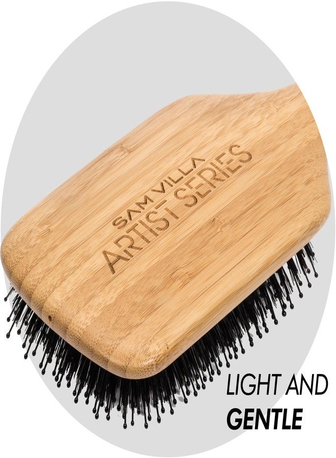 Sam Villa Artist Series Polishing Wooden Paddle Brush For Hair Styling - Image 4