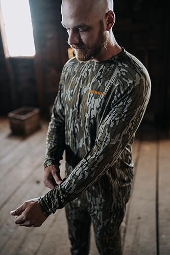 Muddy Outdoors Mens TRX Base Layer Shirt Mossy Oak Bottomland Large - Image 3
