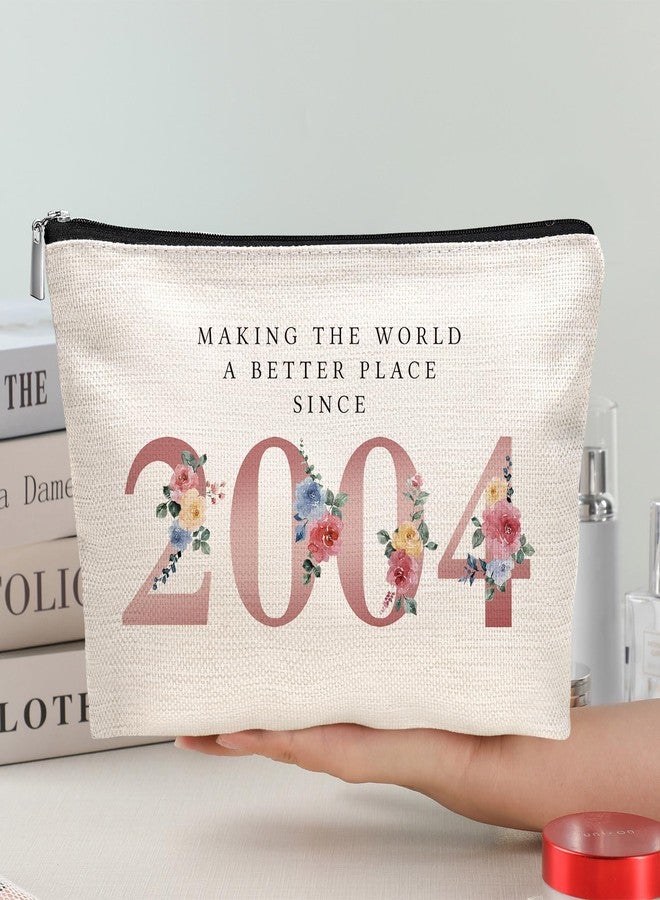 Makeup Bags for Teen Girl Gifts Trendy Stuff, Cosmetic Bag for Travel Toiletry, 22 Years Old Girl Graduation Teacher Gift, Birthday Gifts for Sister, Best Friend(Year 2004) - Image 4