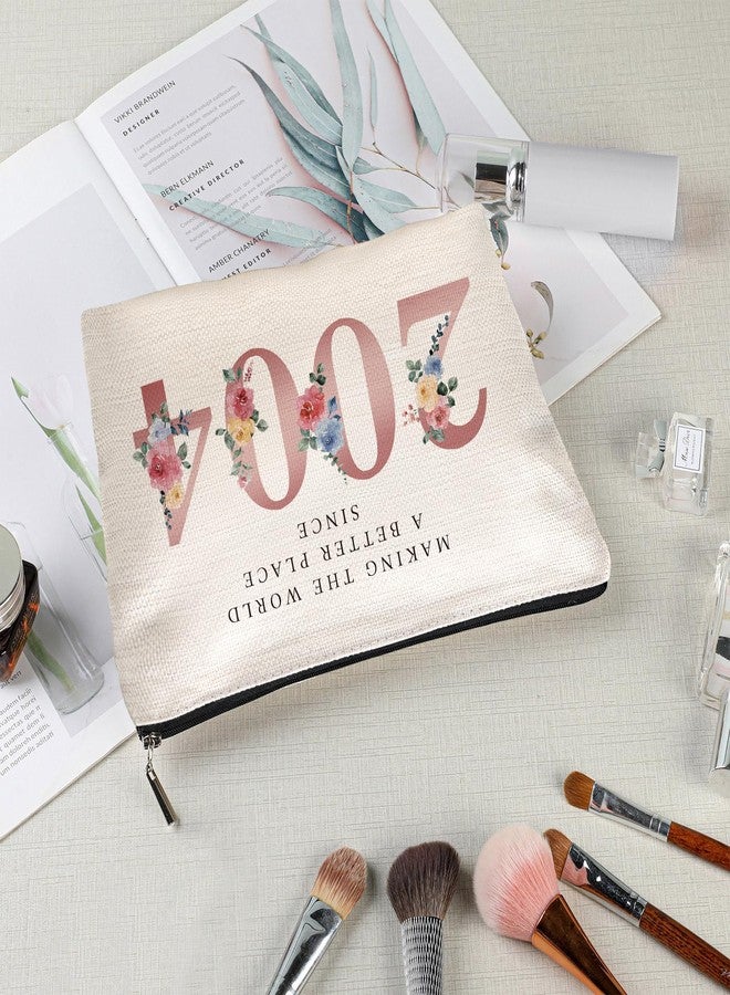 Makeup Bags for Teen Girl Gifts Trendy Stuff, Cosmetic Bag for Travel Toiletry, 22 Years Old Girl Graduation Teacher Gift, Birthday Gifts for Sister, Best Friend(Year 2004) - Image 5