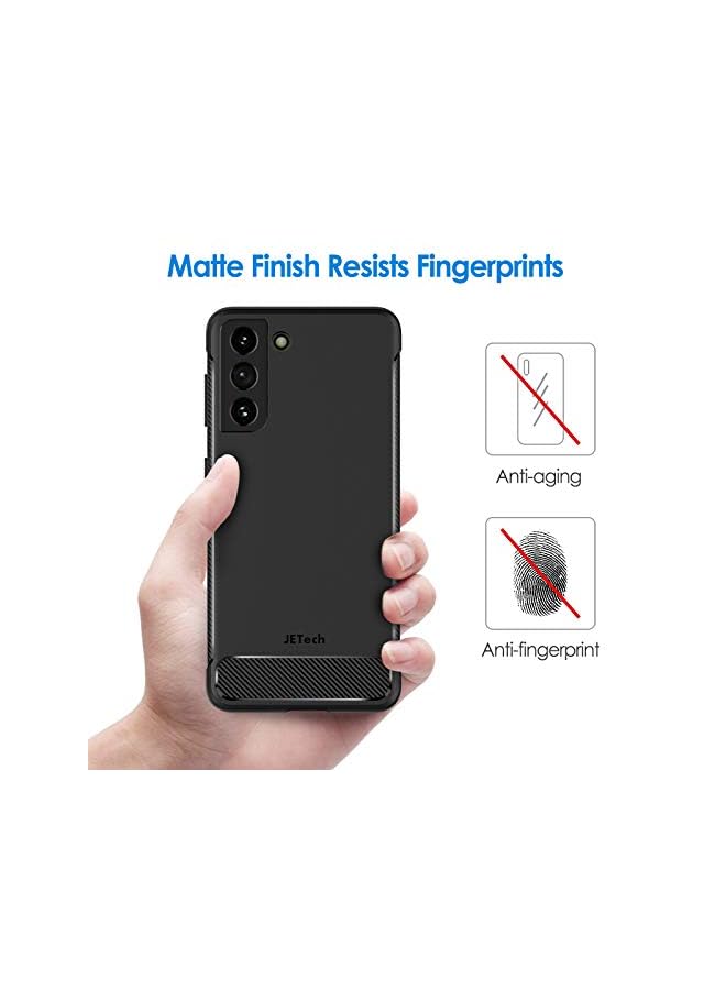 Jetech Slim Fit Case For Samsung Galaxy S21 6.2-Inch, Thin Phone Cover With Shock-Absorption And Carbon Fiber Design (Black) - Image 3