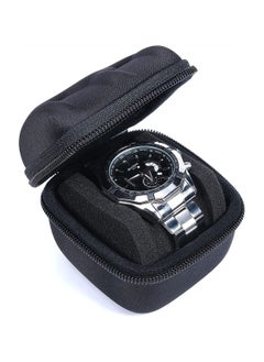 Watch Travel Case 1 Slot Watch Roll Case Storage and Organizer for Men and Women Zipper Watch Box with Anti-move Watch Pillow