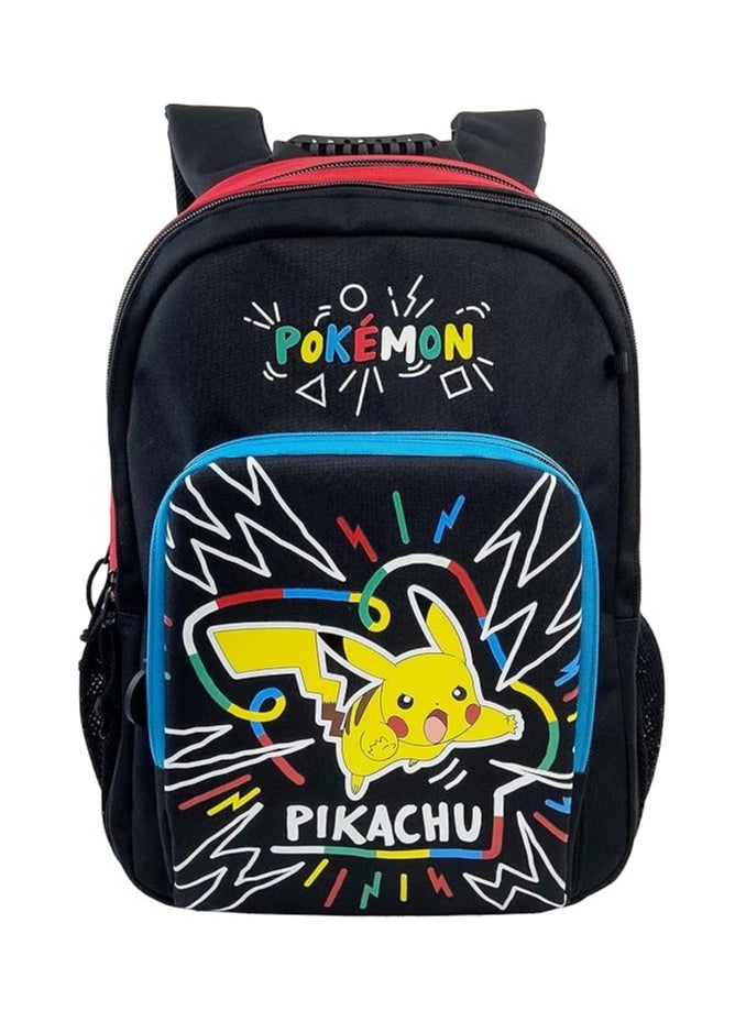 Pokemon Backpack, Pikachu, School Backpack, Trolley Backpack, School Supplies, Backpack, Black, Official Product  - Image 1