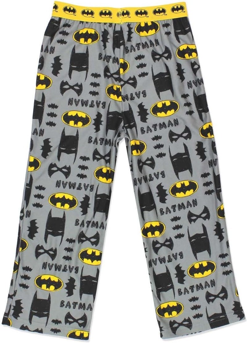 DC Comics Batman Boy's Flannel Pajama Pants (Medium / 6-8, Grey) - Image 3