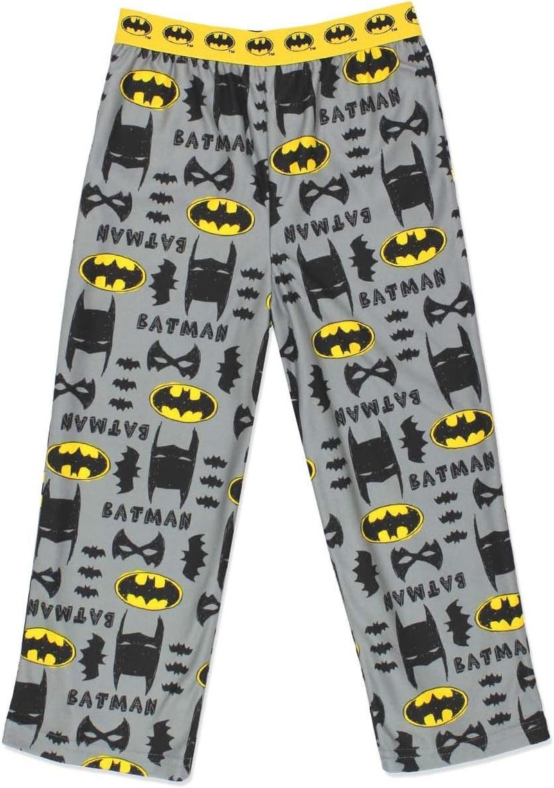 DC Comics Batman Boy's Flannel Pajama Pants (Medium / 6-8, Grey) - Image 2