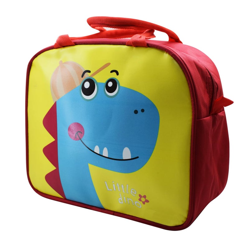 Asera Insulated Lunch Bag for Kids, Tiffin Bag for Office/College/School, Lightweight, Durable Handles, Multiple Pockets (Dino 1 Pc) - Image 4