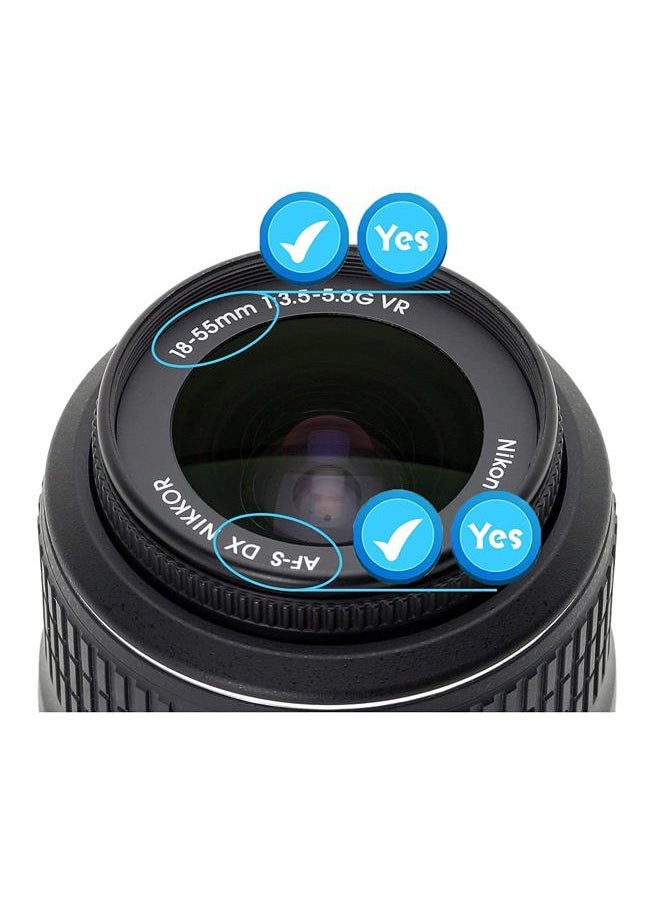 HUIPUXIANG 52mm Lens Cap Cover for Nikon AF-S(Not AF-P) DX 18-55mm f3.5-5.6G ED/VR/VR II,Compatible for Nikon AF(Not AF-S) Nikkor 50mm f/1.8D,AF(Not AF-S) 50mm f/1.4D[2 Pack]  - Image 3