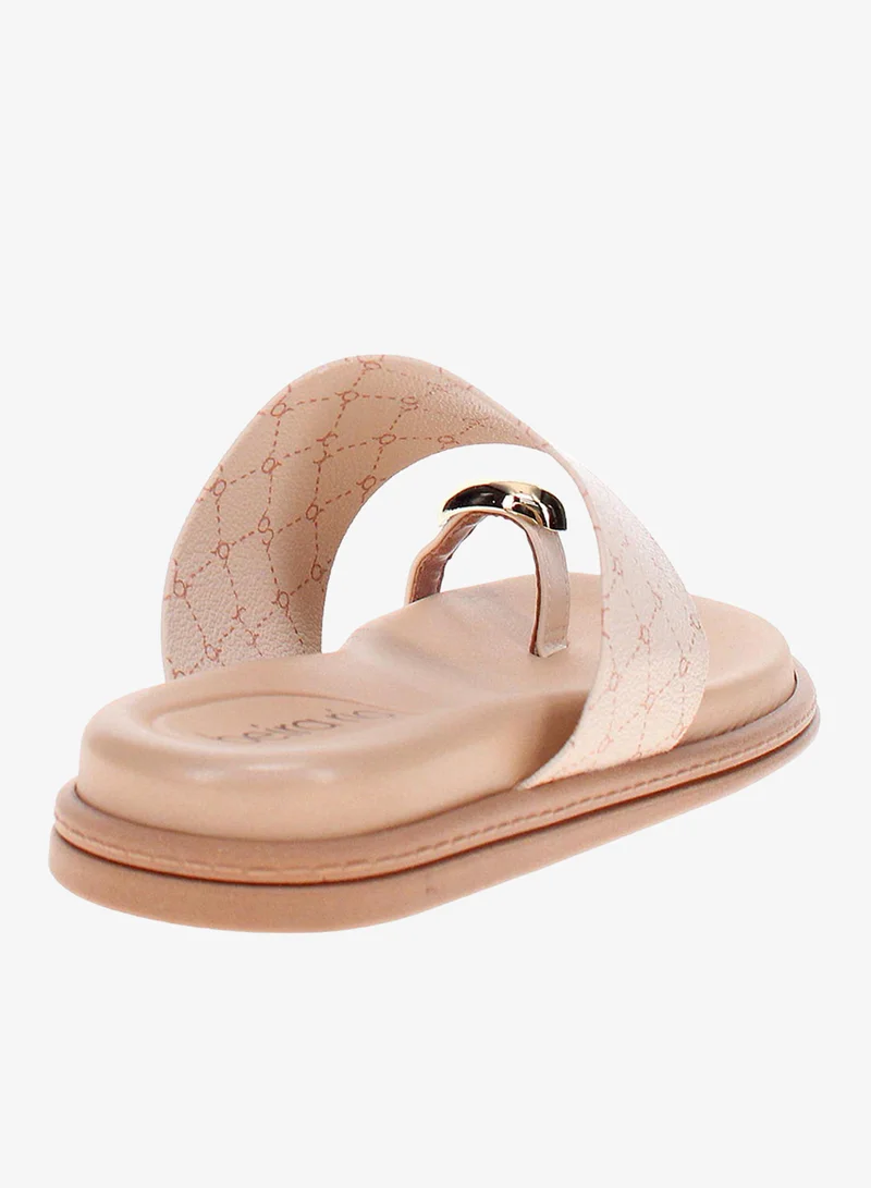 Beira Rio Cream Flat Sandals for Women – Stylish & Comfortable Everyday Wear for Women | Best Price UAE