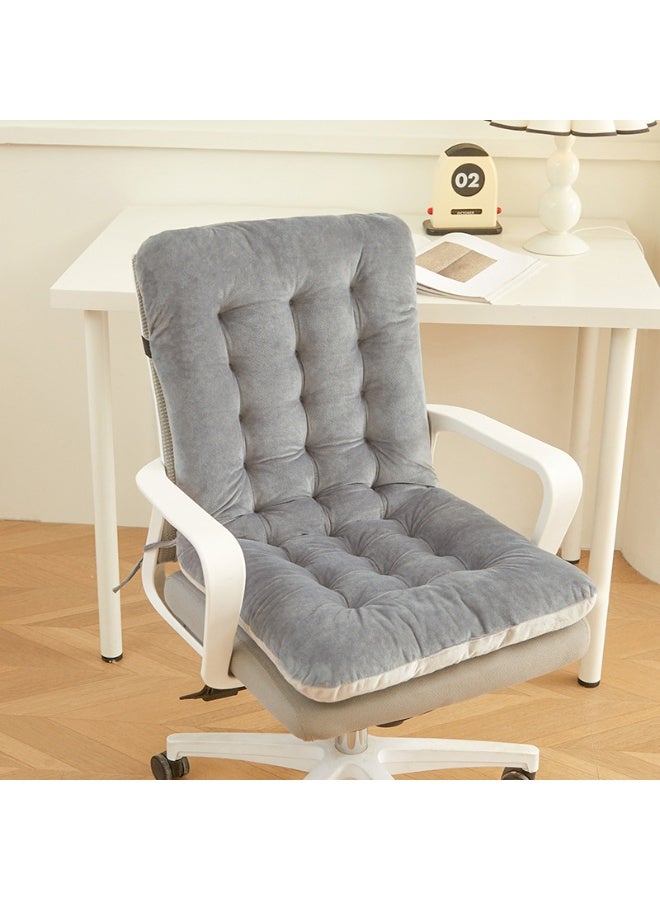 Chair Cushion,Plush PP Cotton,Comfortable  Non Slip Seat Cushion for Back,Lounger Pad with Back Support and Fixing Band,for Home Office - Image 1