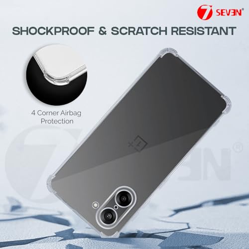 7-Seven 7SEVEN® Back Cover for OnePlus Nord CE5 5G Transparent Mobile Back Case Shock Proof Design Camera Edges Protection Crystal Clear 1+ Phone Case Silicon Soft TPU and Flexible Bumper Phone Cover - Image 3