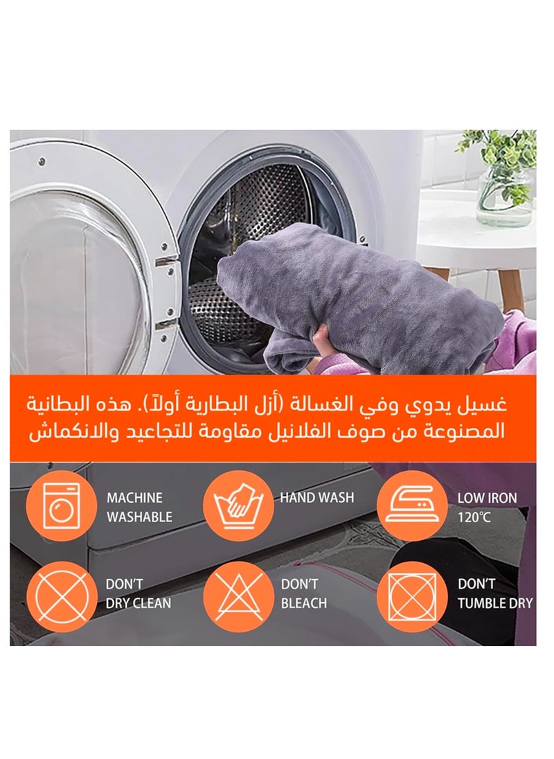 AL RAID - Wearable USB Heated Blanket Shawl – Portable, Cordless Heated Throw with 3 Heat Settings & 7 Heating Zones for Women, Outdoor, Office & Camping - Image 1