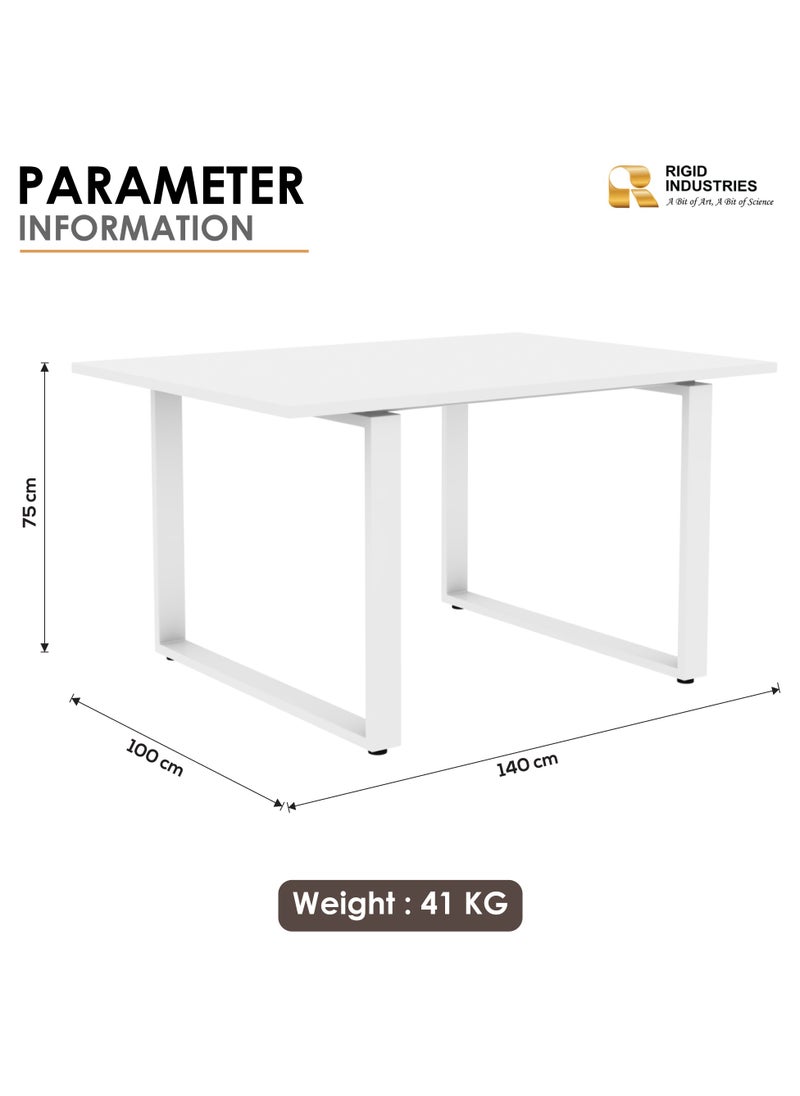 Steel Conference Table with Melamine Finish Top White 75x140x100cm - pzsku/ZE35E626DA695C4F74B9BZ/45/_/1735111851/83a7e4fc-0d89-4c37-b4f1-b00d3655fcb0