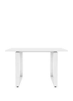 RIGID Steel Conference Table with Melamine Finish Top White 75x140x100cm  - Image 5