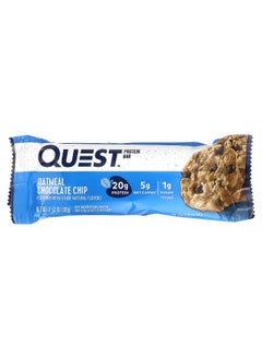 QUEST NUTRITION Quest Nutrition, Protein Bar, Oatmeal Chocolate Chip, 12 Bars, 2.12 oz (60 g) Each  - Image 3