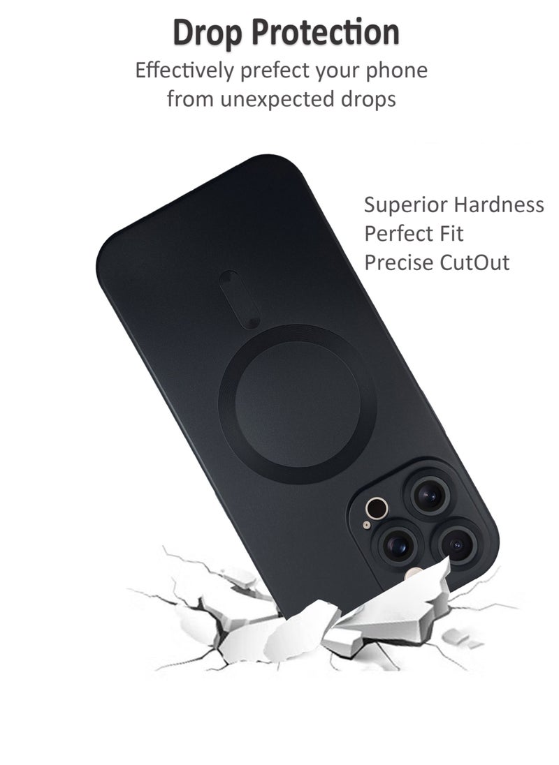 Waldic - Apple iPhone 16 Pro Max Premium Case | Premium Silicone  Case Cover Designed for Apple iPhone 16 Pro Max | Apple iPhone 16 Pro Max Case Camera and Drop Protection Thin Protective Back Cover Case for Apple iPhone 16 Pro Max - Black - Image 1
