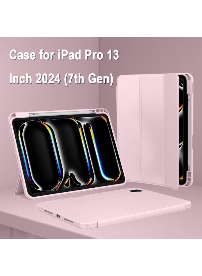 LEDIN New iPad Pro 13 Inch Case M4 (2024, 7th Gen) with Pencil Holder, Smart Case with Touch ID, Auto Wake/Sleep, USB-C Pencil, Slim Protective Cover - Image 4