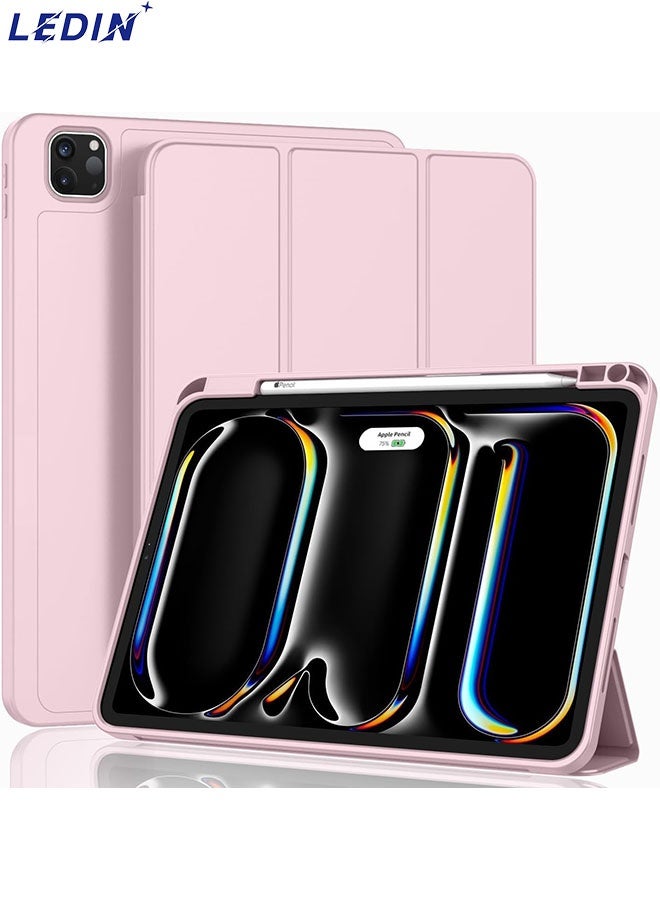 LEDIN New iPad Pro 13 Inch Case M4 (2024, 7th Gen) with Pencil Holder, Smart Case with Touch ID, Auto Wake/Sleep, USB-C Pencil, Slim Protective Cover - Image 1