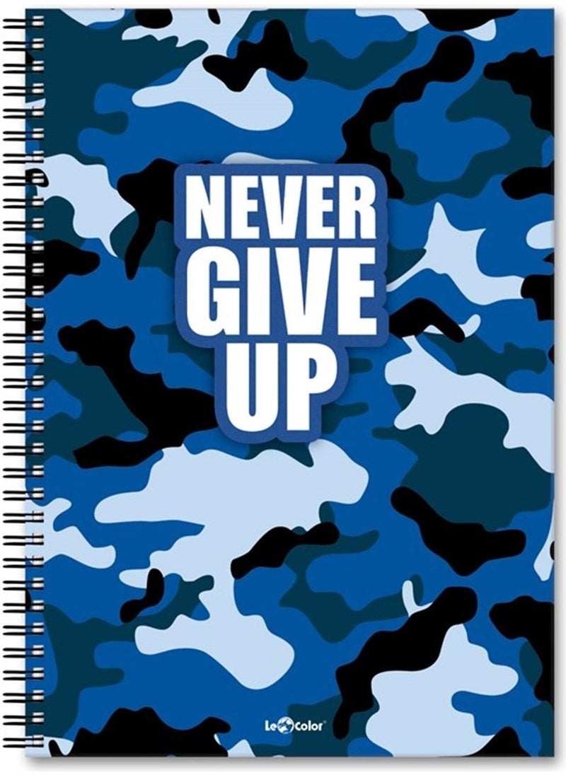Le Color - 4-Piece Notebook Set A4 Spiral Lined 200 Pages - Image 1