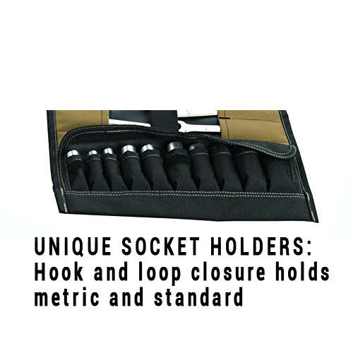 Custom Leathercraft Clc Custom Leathercraft 1173 Socket Tool Roll Pouch 32 Pocket - Image 3