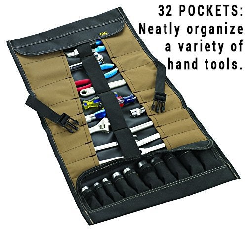 Custom Leathercraft Clc Custom Leathercraft 1173 Socket Tool Roll Pouch 32 Pocket - Image 4